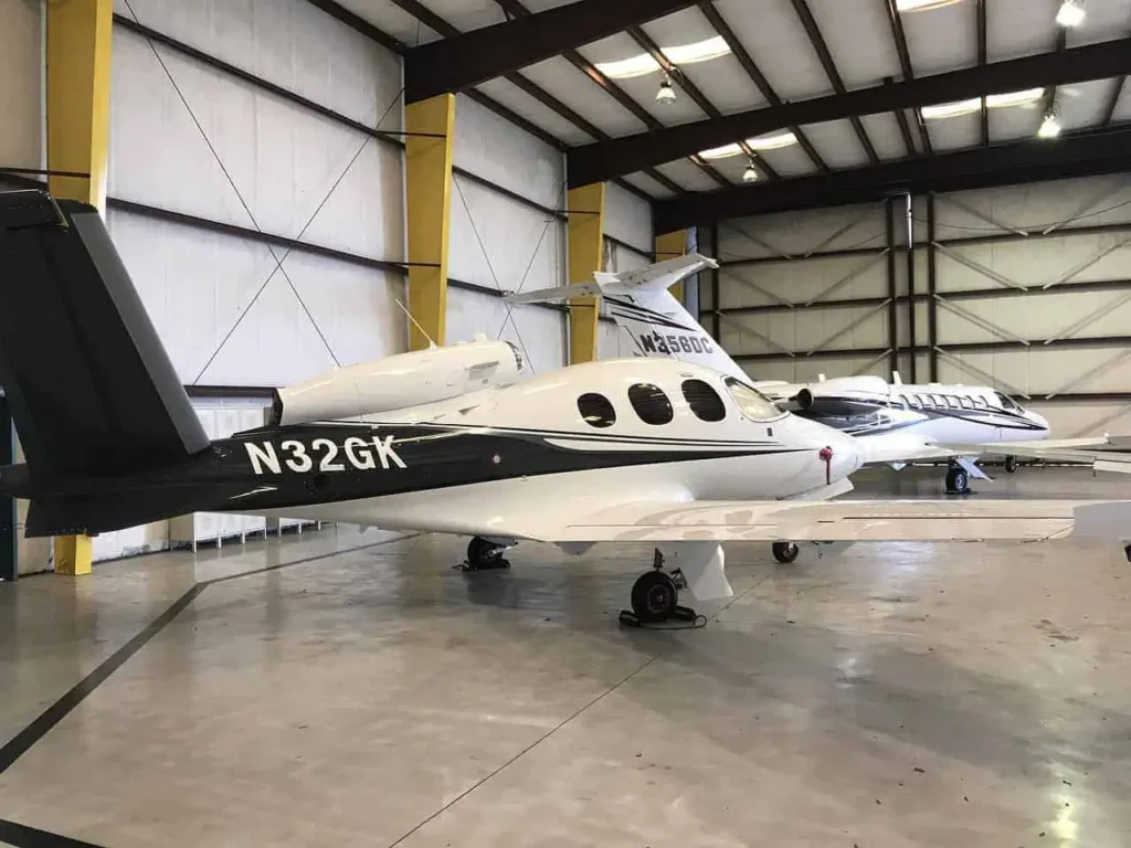 private jet fuselage mobile detailing service Central Florida ClearWing Aviation