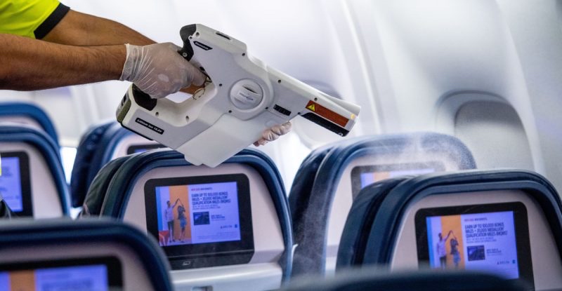 aircraft disinfection procedures cabin treatment international aviation standards