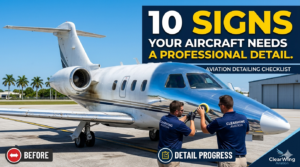 10 signs your aircraft needs a professional detail service Florida