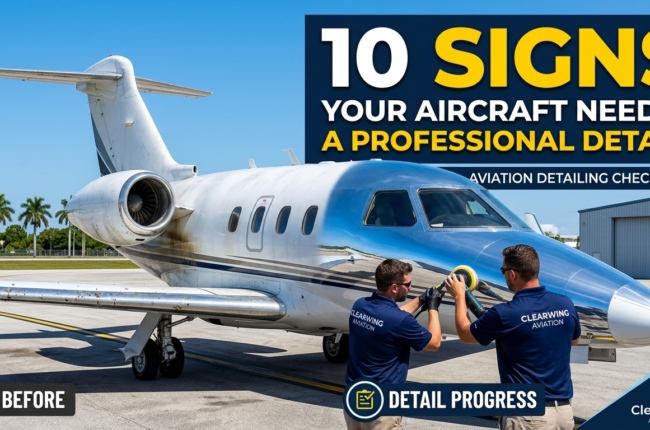 10 signs your aircraft needs a professional detail service Florida