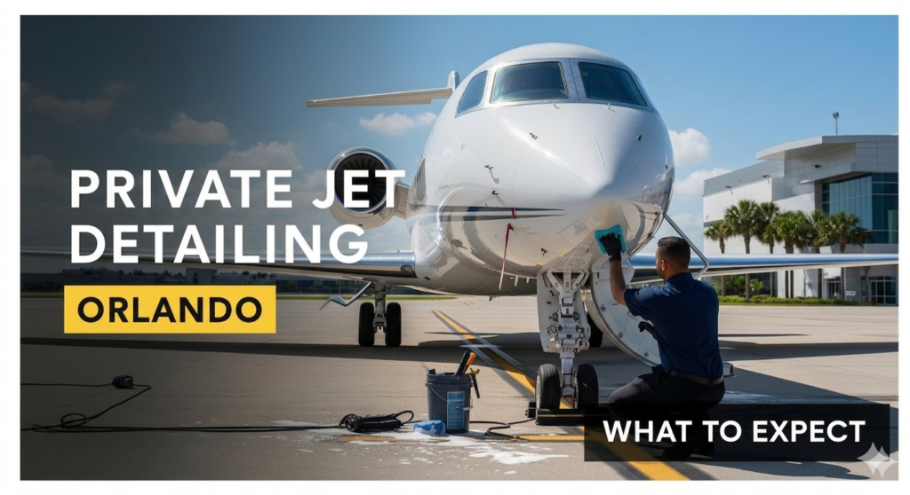 private jet detailing service in Orlando Florida what to expect