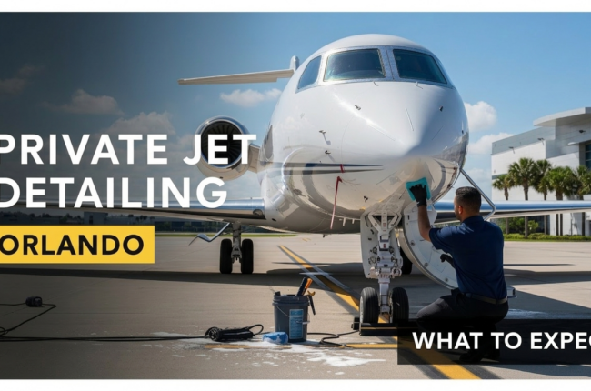 private jet detailing service in Orlando Florida what to expect