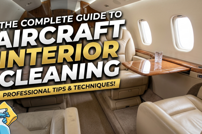 complete guide to aircraft interior cleaning private jet cabin Florida